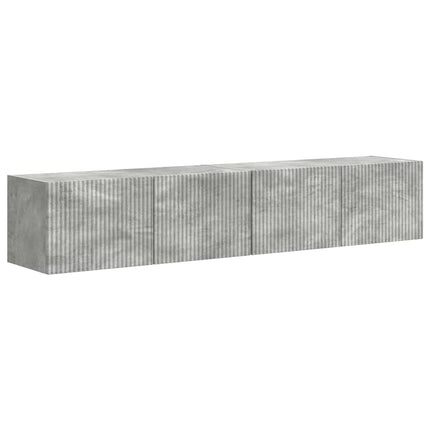 TV Vägghylla 2 pcs Betong 78,5 x 31 x 29,5 cm Konstruerat trä
