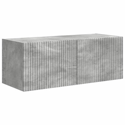 TV Vägghylla 2 pcs Betong 78,5 x 31 x 29,5 cm Konstruerat trä