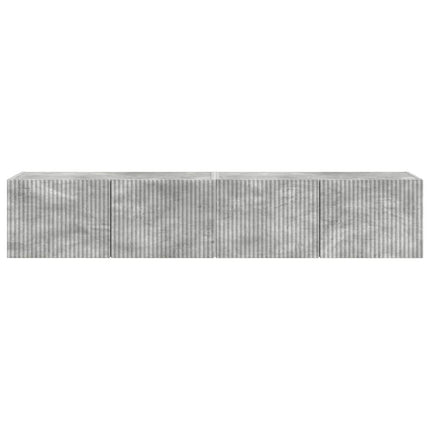 TV Vägghylla 2 pcs Betong 78,5 x 31 x 29,5 cm Konstruerat trä