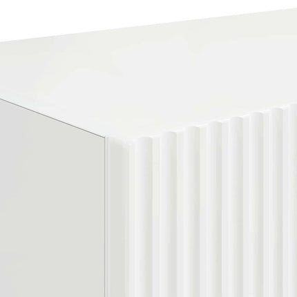 TV Vägghylla Glansig Vit 78,5 x 31 x 29,5 cm Konstruerat trä