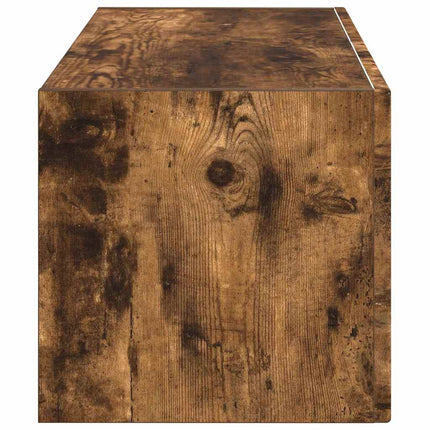 TV Vägghylla 78,5 x 31 x 29,5 cm Rökt ek Konstruerat trä
