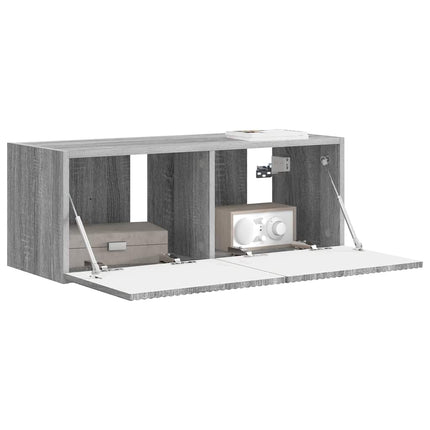 TV Vägghylla Grå Sonoma 78,5 x 31 x 29,5 cm Konstruerat trä