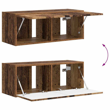 TV Vägghylla Gammalt trä 78,5 x 31 x 29,5 cm Konstruerat trä