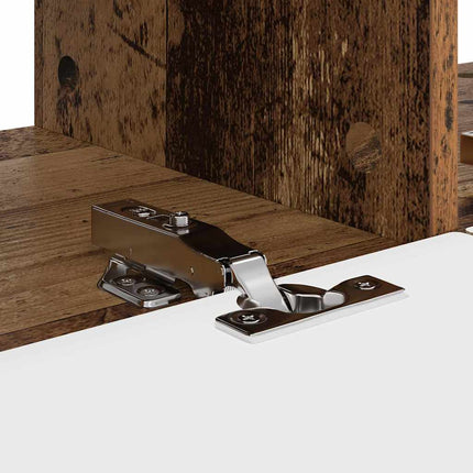 TV Vägghylla Väggmonterad 2 pcs Gammalt trä 78,5 x 31 x 29,5 cm