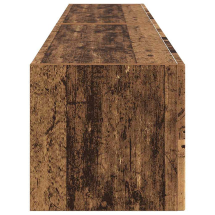 TV Vägghylla Väggmonterad 2 pcs Gammalt trä 78,5 x 31 x 29,5 cm