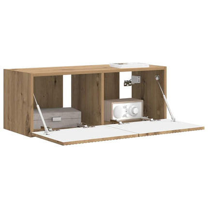 TV Vägghylla 78,5 x 31 x 29,5 cm Artisan Ek Konstruerat trä
