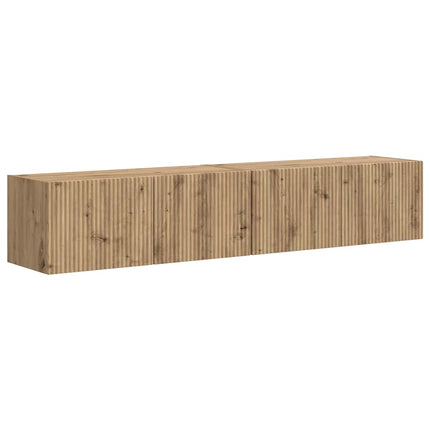 TV Vägghylla Väggmonterad 2 pcs Artisan Ek 78,5 x 31 x 29,5 cm