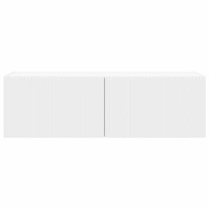 TV Vägghylla Väggmonterad Vit 98 x 31 x 29,5 cm Konstruerat trä