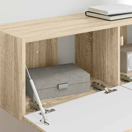 TV Vägghylla 2 pcs Sonoma 98 x 31 x 29,5 cm Konstruerat trä