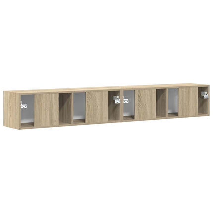 TV Vägghylla 2 pcs Sonoma 98 x 31 x 29,5 cm Konstruerat trä