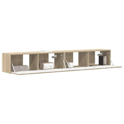 TV Vägghylla 2 pcs Sonoma 98 x 31 x 29,5 cm Konstruerat trä