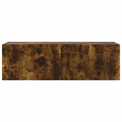 TV Vägghylla Rökt ek 98 x 31 x 29,5 cm Konstruerat trä