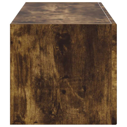 TV Vägghylla Rökt ek 98 x 31 x 29,5 cm Konstruerat trä