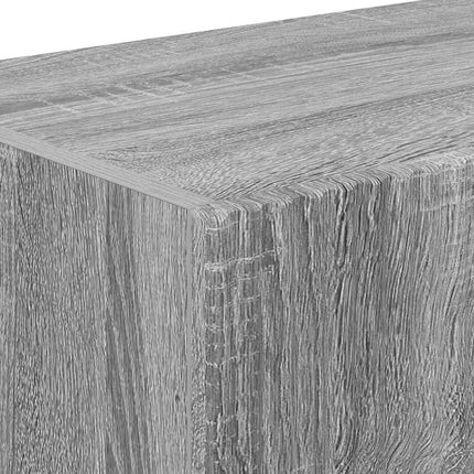 TV Vägghylla 2 pcs Grå Sonoma 98 x 31 x 29,5 cm Konstruerat trä