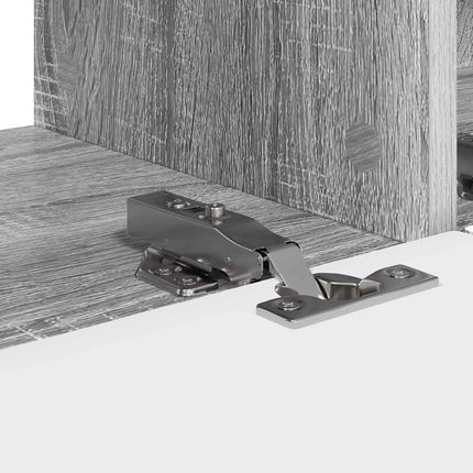TV Vägghylla 2 pcs Grå Sonoma 98 x 31 x 29,5 cm Konstruerat trä