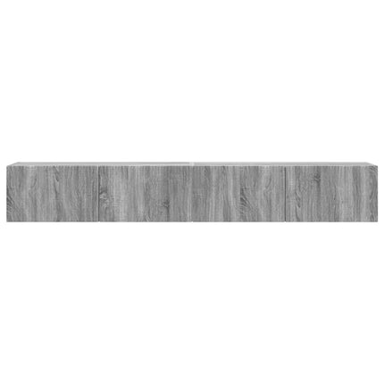TV Vägghylla 2 pcs Grå Sonoma 98 x 31 x 29,5 cm Konstruerat trä