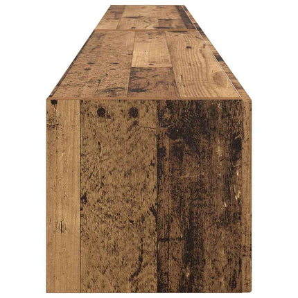 TV Vägghylla Väggmonterad 2 pcs Gammalt trä 98 x 31 x 29,5 cm