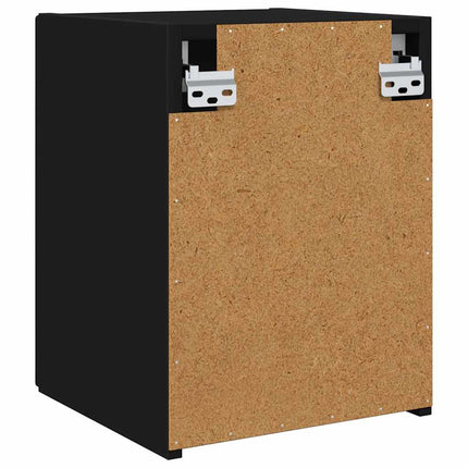 TV Vägghylla 2 pcs Svart 30 x 31 x 40 cm Konstruerat trä