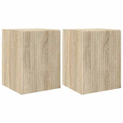 TV Vägghylla 2 pcs Sonoma 30 x 31 x 40 cm Konstruerat trä