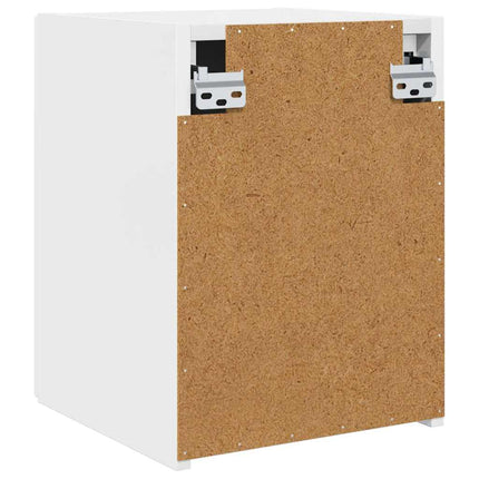 TV Vägghylla 2 pcs Glansig Vit 30 x 31 x 40 cm Konstruerat trä