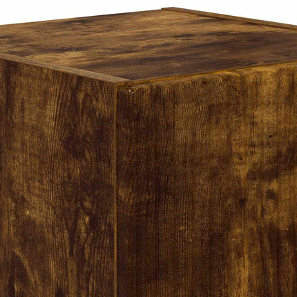 TV Vägghylla 2 pcs Rökt ek 30 x 31 x 40 cm Konstruerat trä