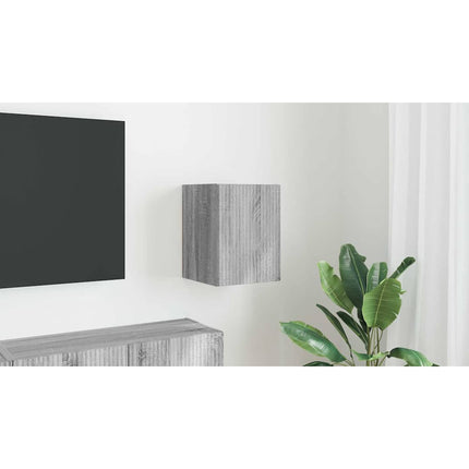 TV Vägghylla 30 x 31 x 40 cm Grå Sonoma Konstruerat trä