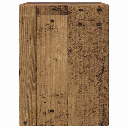 TV Vägghylla 2 pcs Gammalt trä 30 x 31 x 40 cm Konstruerat trä