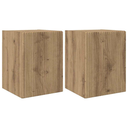 TV Vägghylla 2 pcs Artisan Ek 30 x 31 x 40 cm Konstruerat trä