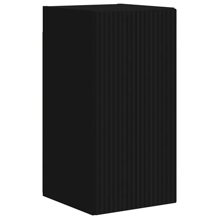 TV Vägghylla 2 pcs Svart 30 x 31 x 60 cm Konstruerat trä