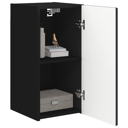 TV Vägghylla 2 pcs Svart 30 x 31 x 60 cm Konstruerat trä