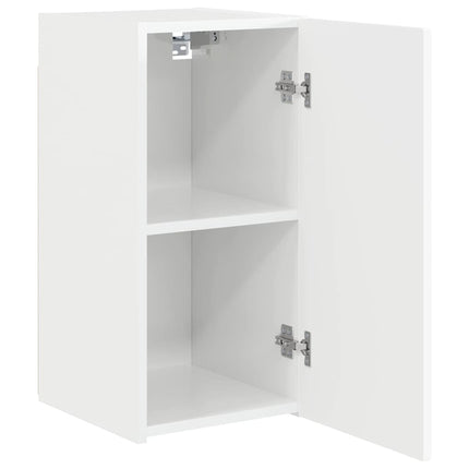 TV Vägghylla Glansig Vit 30 x 31 x 60 cm Konstruerat trä