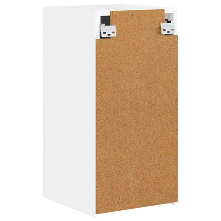 TV Vägghylla Glansig Vit 30 x 31 x 60 cm Konstruerat trä
