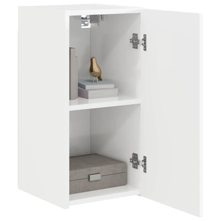 TV Vägghylla Glansig Vit 30 x 31 x 60 cm Konstruerat trä