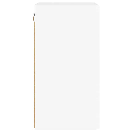 TV Vägghylla 30 x 31 x 60 cm Glansig Vit Konstruerat trä
