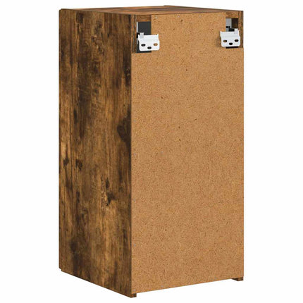 TV Vägghylla 2 pcs Rökt ek 30 x 31 x 60 cm Konstruerat trä
