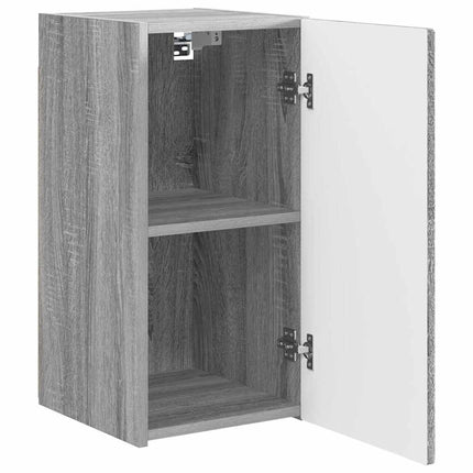 TV Vägghylla 2 pcs Grå Sonoma 30 x 31 x 60 cm Konstruerat trä