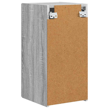 TV Vägghylla 2 pcs Grå Sonoma 30 x 31 x 60 cm Konstruerat trä