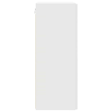 TV Vägghylla Väggmonterad Vit 30 x 31 x 80 cm Konstruerat trä