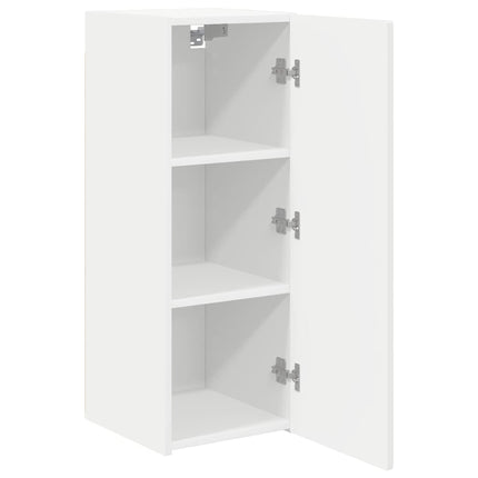 TV Vägghylla 2 pcs Vit 30 x 31 x 80 cm Konstruerat trä