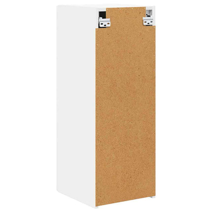 TV Vägghylla 2 pcs Vit 30 x 31 x 80 cm Konstruerat trä