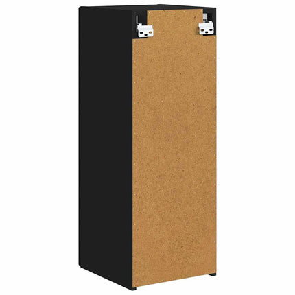 TV Vägghylla 2 pcs Svart 30 x 31 x 80 cm Konstruerat trä