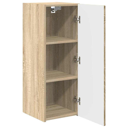 TV Vägghylla 2 pcs Sonoma 30 x 31 x 80 cm Konstruerat trä