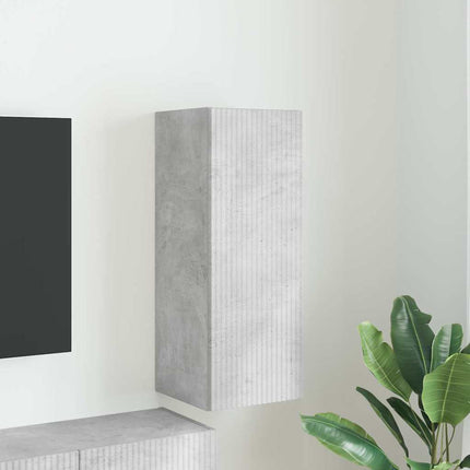 TV Vägghylla Betong 30 x 31 x 80 cm Konstruerat trä