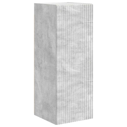 TV Vägghylla 2 pcs Betong 30 x 31 x 80 cm Konstruerat trä