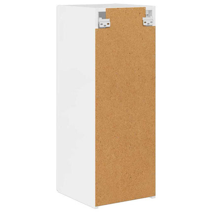 TV Vägghylla 2 pcs Glansig Vit 30 x 31 x 80 cm Konstruerat trä