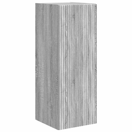 TV Vägghylla 2 pcs Grå Sonoma 30 x 31 x 80 cm Konstruerat trä