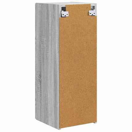 TV Vägghylla 2 pcs Grå Sonoma 30 x 31 x 80 cm Konstruerat trä