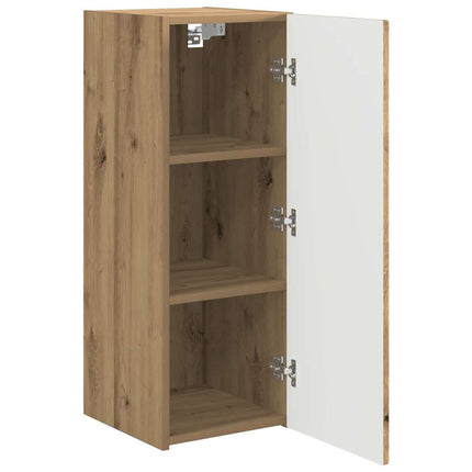 TV Vägghylla 2 pcs Artisan Ek 30 x 31 x 80 cm Konstruerat trä