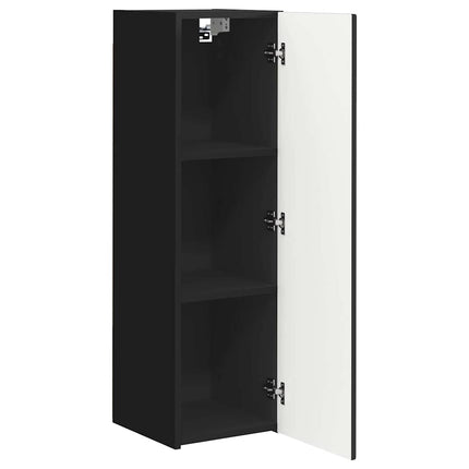 TV Vägghylla 2 pcs Svart 30 x 31 x 100 cm Konstruerat trä