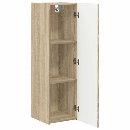 TV Vägghylla 2 pcs Sonoma 30 x 31 x 100 cm Konstruerat trä